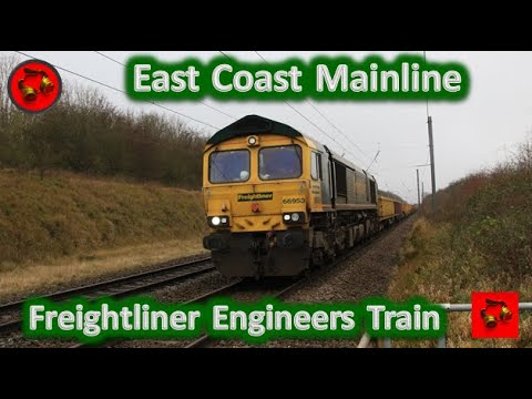 East Coast Mainline (Top and Tail Freightliner Engineers Train)