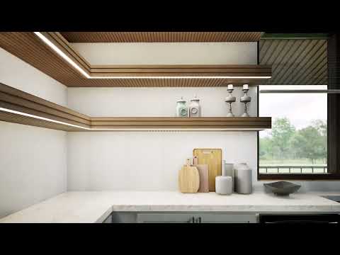 Видео анимация архитектурного проекта жилого дома — 3D визуализация экстерьера