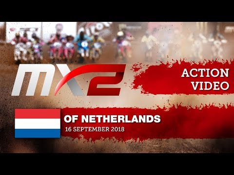 Calvin Vlaanderen passes Thomas Kjer Olsen - MXGP of the Netherlands 2018