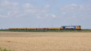preview picture of video 'Fenland Freight and 47805 @ Turves 22 07 14'