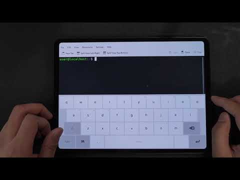 JingPad running VS Code and Terminal