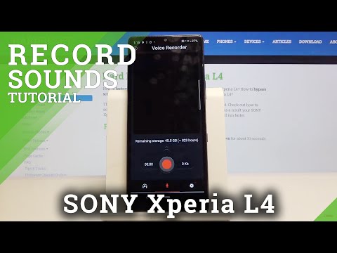 How to Record Sounds in SONY Xperia L4 – Find Voice Recorder