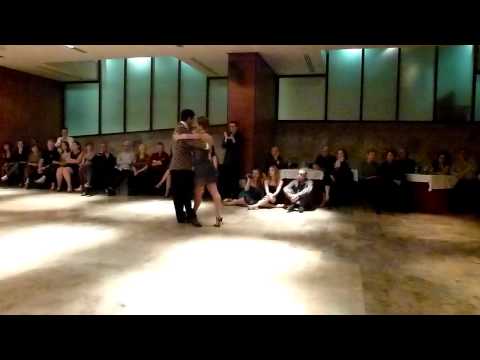  Sebastian Arce  and  Mariana Montes  are  dancing  to  the  tango  "  Duerme Mi Amor  "