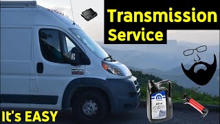 Van Life Easy Transmission Service - RAM Promaster changing transmission filter and fluid 62TE
