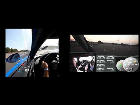 Koenigsegg ONE:1 Vs Buggati Chiron Pur Sport 100-340 km/h Acceleration comparison