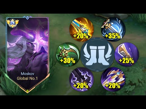 TOP GLOBAL MOSKOV FULL ATTACK SPEED BUILD IS SO BROKEN!! (ATK SPEED HACK!) - MLBB