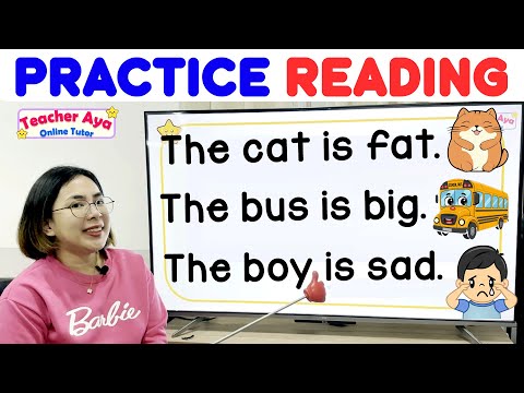 READING TUTORIAL FOR KINDER GRADE 1 GRADE2  | LEARN TO READ WITH TEACHER AYA ONLINE TUTOR