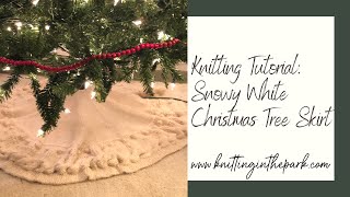 Snowy White Christmas Tree Border Tutorial
