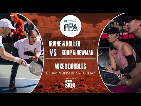 Jessie Irvine and AJ Koller take on Andrea Koop and Riley Newman