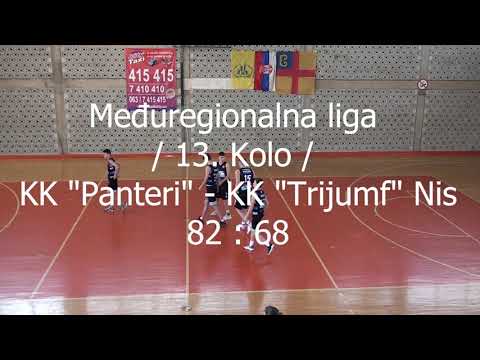Međuregionalna liga / 13. Kolo / KK "Panteri" - KK "Trijumf" 82:68