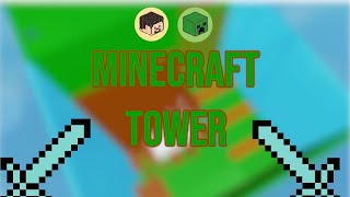I create a Minecraft tower in Roblox! Try it!! - #Roblox