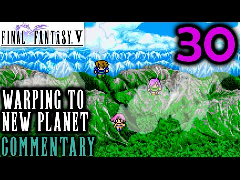Final Fantasy V Walkthrough Part 30 - Titan Summon Boss Battle & Warping To A New Planet