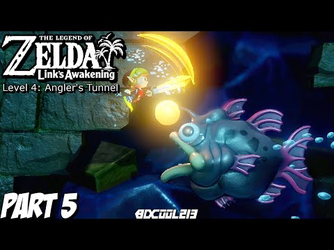 The Legend of Zelda: Link's Awakening Part 5 - Level 4 - Angler's Tunnel | Nintendo Switch