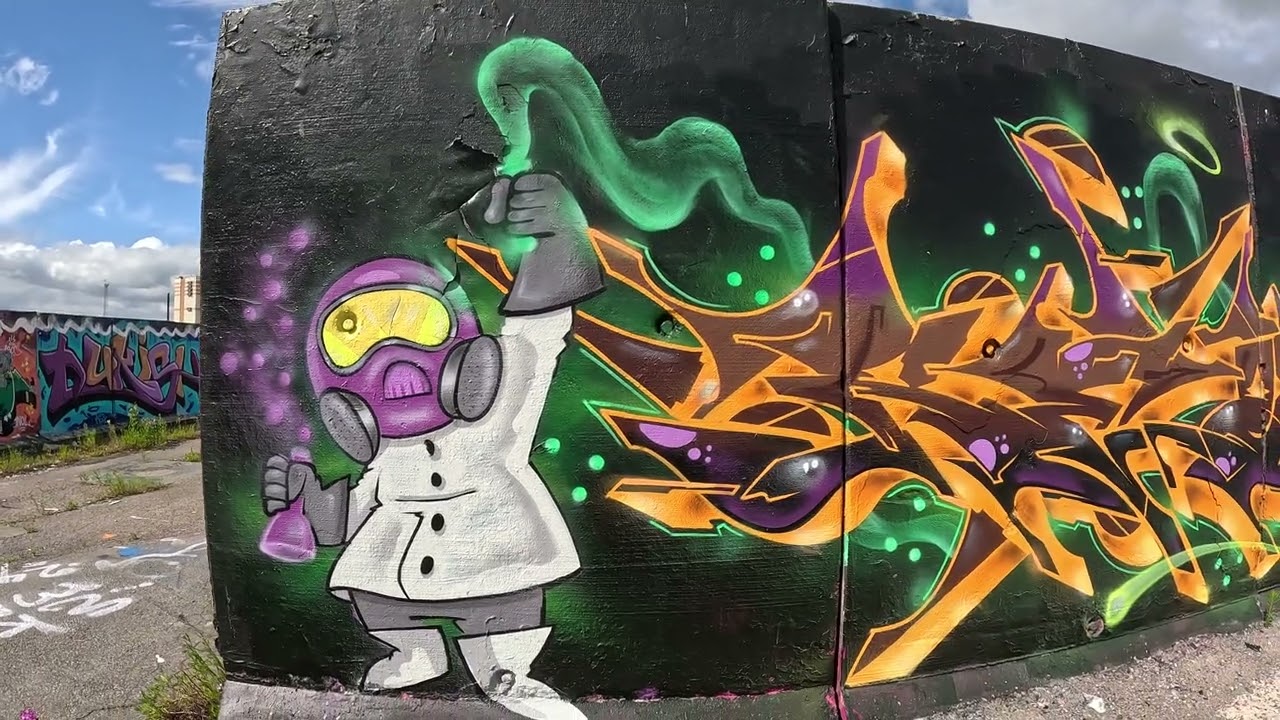 LEGAL GRAFFITI WALLS IN NORRKÖPING BAY AREA SWEDEN
