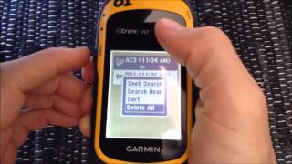 Garmin eTrex10 GPS - Deleting tracks, waypoints, and routes