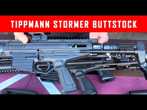 Tippmann Stormer Paintball Gun Buttstock Upgrade and Custom Buttstock Options #MCS