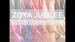 Zoya Holiday 2018 | Jubilee Collection | Color Comparisons