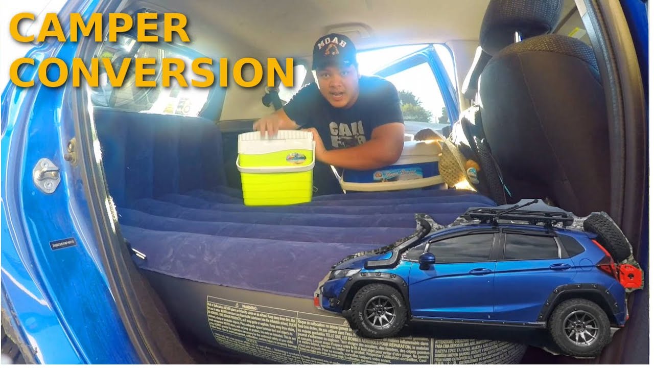 Making Honda Fit Jazz or Small Car into Camper Sleeping Platform Conversion for Cheap