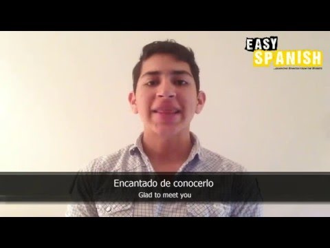 10 FORMAL phrases for first conversations - Easy Spanish Basic Phrases (2)