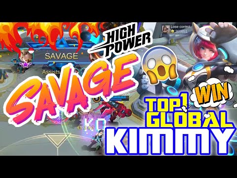 SAVAGE!!! Kimmy Meta Hero Hyper Carry - Top 1 Global Kimmy - Mobile Legends