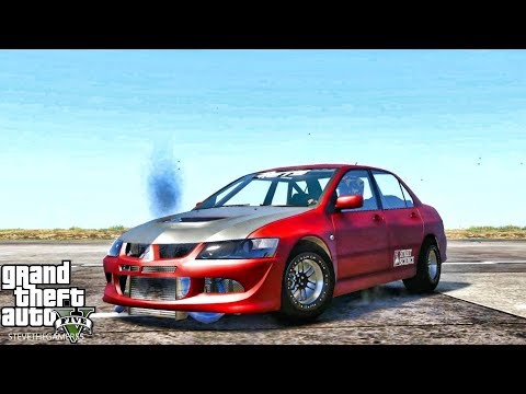 GTA 5 REAL LIFE MOD #649 - 1200HP EVO'S VS DRAG SUPRA (GTA 5 REAL LIFE MODS) 4K