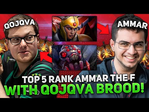 TOP 5 RANK ATF on LEGION COMMANDER with STREAMER QOJQVA on BROODMOTHER! EASY OR HARD GAME?
