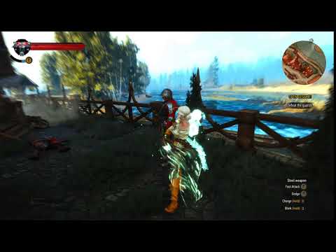 Ciri VS Guards - Playing as Ciri in Hearts of Stone - The Witcher 3: Wild Hunt