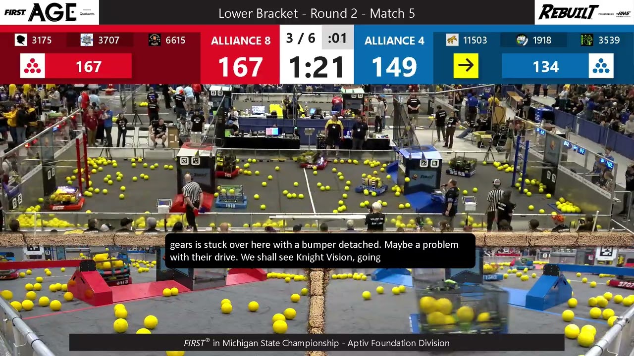 Match 5 (R2) - FIRST in Michigan State Championship - Aptiv Foundation Division