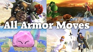 Super Smash Bros. Brawl - All Heavy & Super Armor Moves