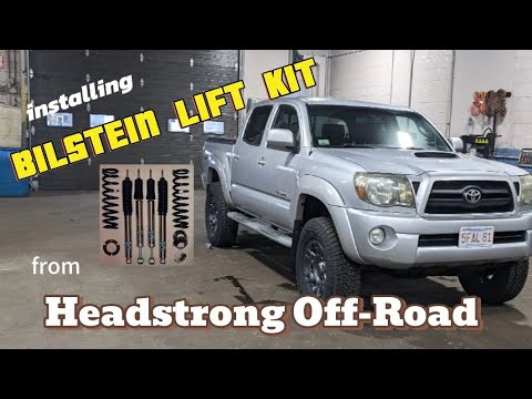 2nd gen Tacoma gets 2 1/2 inch Bilstein 5100 lift kit from Headstrong Off-Road with add a leaf rear
