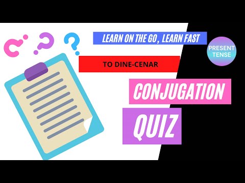 TO DINE- CENAR | conjugations in Spanish | Present tense ER verb
