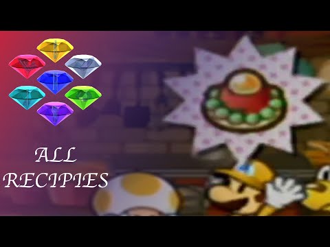 Paper Mario The Thousand Year Door All Recipies