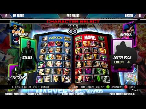Huntsville UMvC3 Session - Dr. Fraud vs Arson