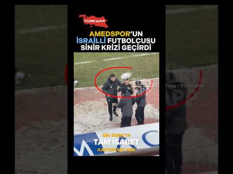 AMEDSPOR’da forması giyen İSRAİLLİ Dia Saba'ya Sivasspor taraftarlarının attığı kar topu isabet etti