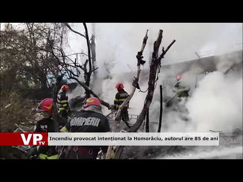 Incendiu provocat intenționat la Homorâciu, autorul are 85 de ani