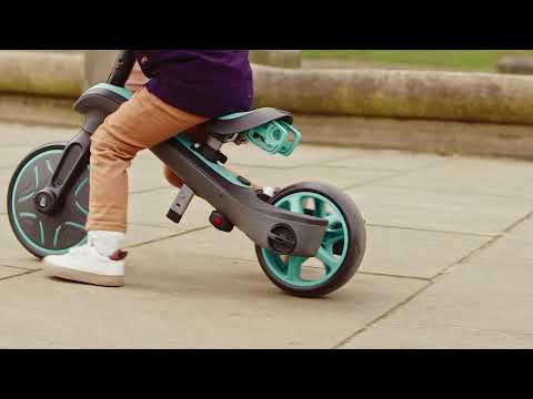 Daugiafunkcinis triratukas Globber Explorer Trike 4in1, raudonas, 632-102 video
