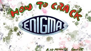 How to crack the Enigma cipher?
