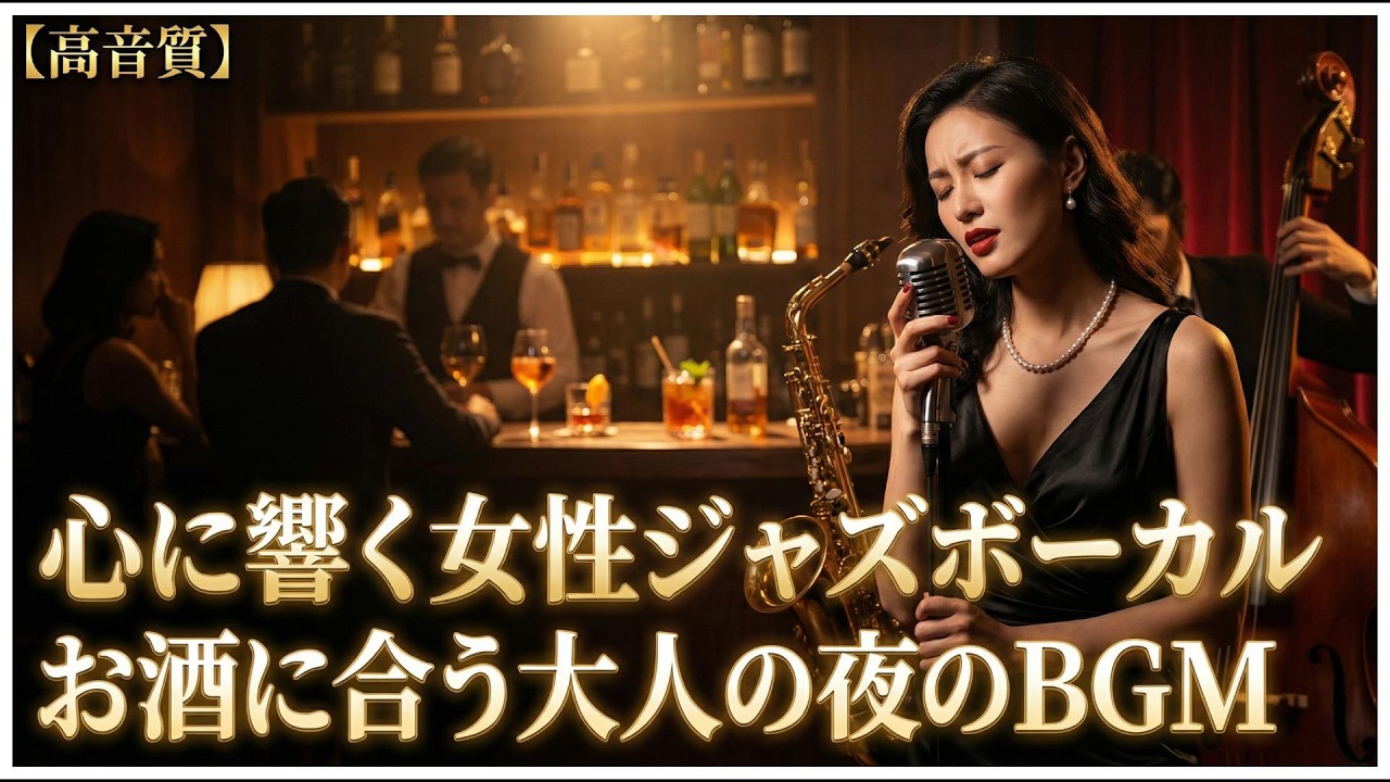 【高音質】心に響く女性ジャズボーカルの魅力｜お酒に合う大人の夜のジャズBGM