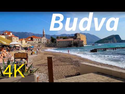 Budva Montenegro in 4K Walking Tour October 2024