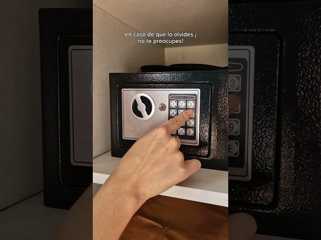 Vídeo relacionado con Caja fuerte mini de metal 2 llaves H: 18 cm L: 12 cm l: 9,5 cm caja de ahorro rosa
