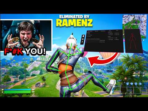 I Used Fortnite Cheats to TROLL a PRO Streamer… (HE WAS MAD😡) PART 2