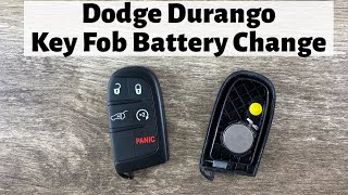 2014 - 2024 Dodge Durango Smart Key Battery Replacement - How To Remove Replace Change Remote Fob