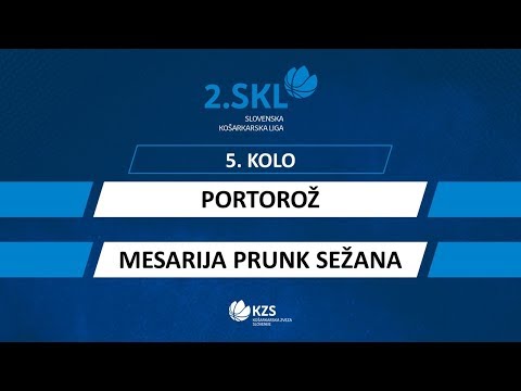 Portorož : Mesarija Prunk Sežana - 5. kolo - 2. SKL za moške - Sezona 2019/20