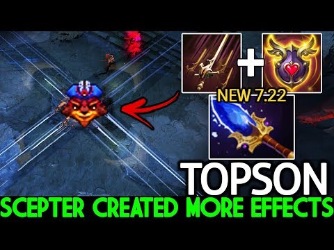 TOPSON [Pangolier] New Meta 7.22 Scepter Created more Cancer Effects Dota 2