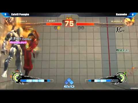 EVO2013 SSF4AE CafeID Poongko vs Kazunoko