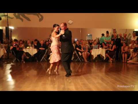  Andrea Reyero  and  Sebastian Missé  are  dancing  at  Russian Tango Congress  in  2016