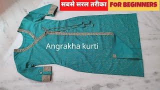 Angrakha kurti ki cutting stitching for beginners 