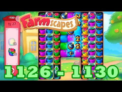 Farmscapes Level 1126 - 1130 HD Gameplay Walkthrough | 3 - match game | android | 1127 | 1128 | 1129