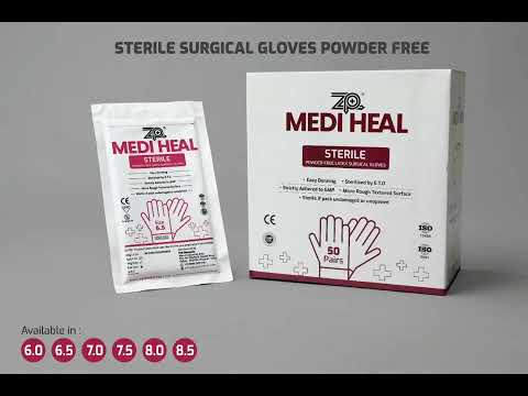 Medium Latex Sterile Surgical Gloves