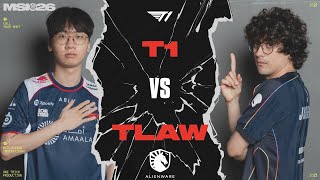 T1 vs TLAW, FAKER EST DE RETOUR AU MSI ! (MSI 2026)
